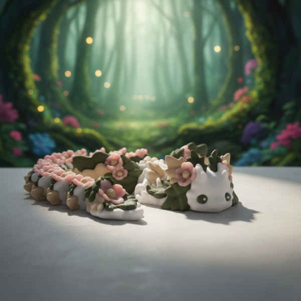 flower articulated dragon