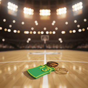 Custom 3D Printed Basketball Keychain
