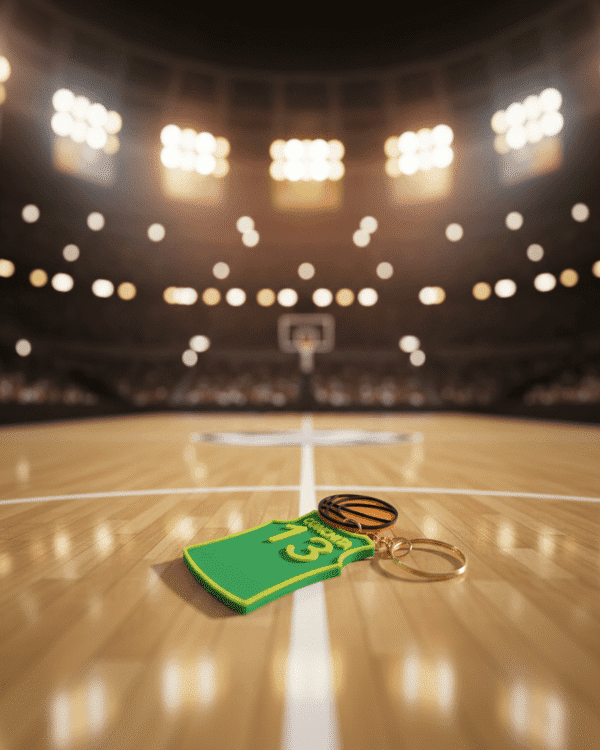 Custom 3D Printed Basketball Keychain