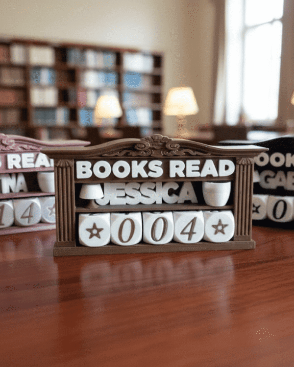 Custom 3D Printed Book Tracker