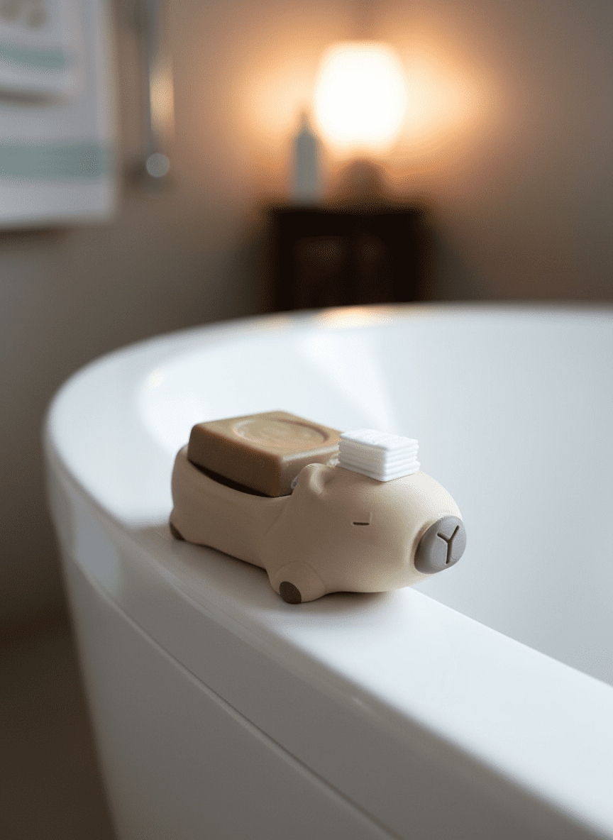 capybara with soap