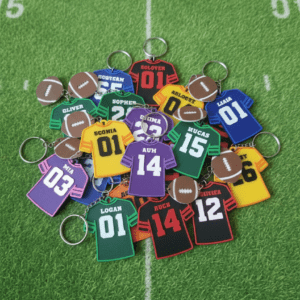 Custom Football Jersey Keychain