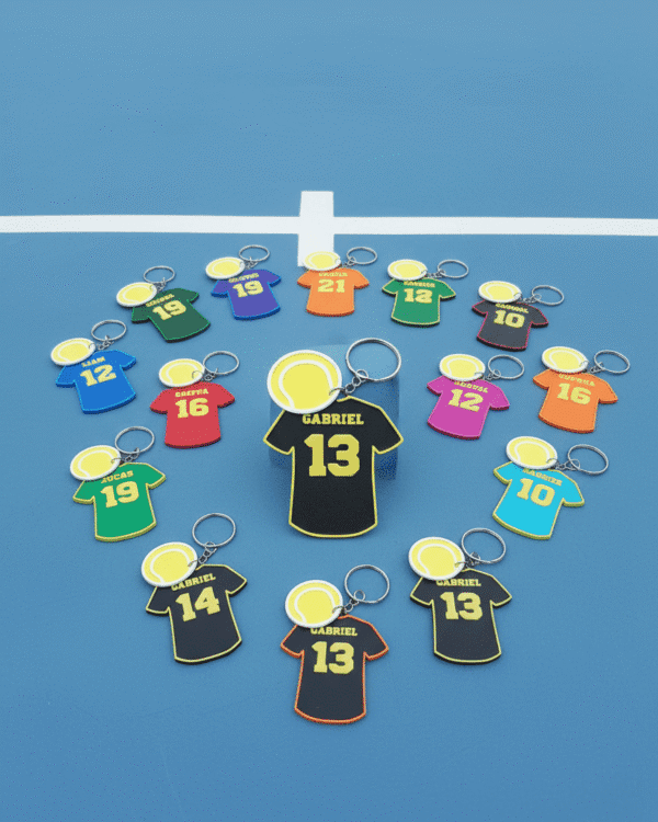 Personalized Tennis Keychain