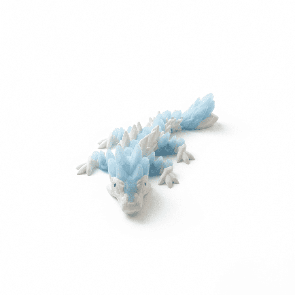 articulated ice, lava & nether dragon