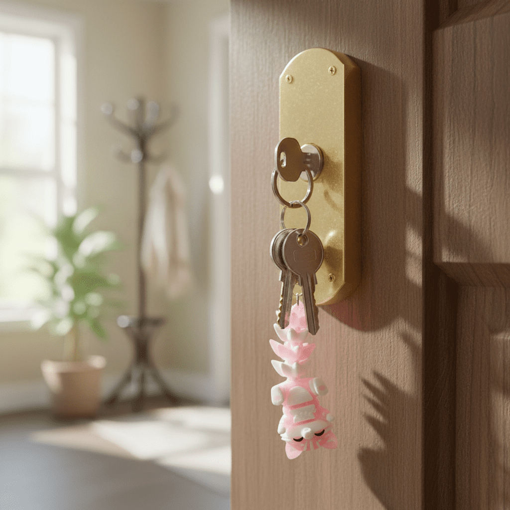 cute cat keychain
