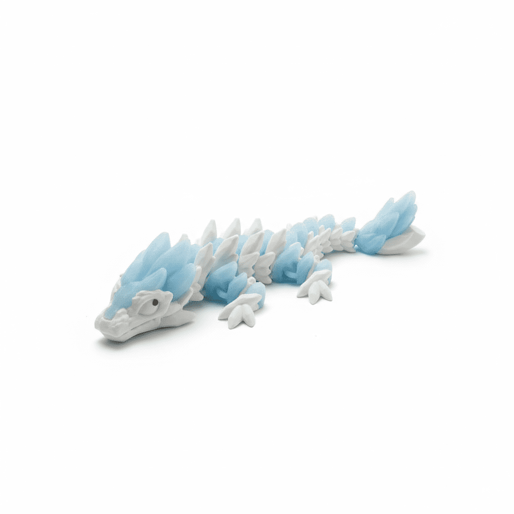 articulated ice, lava & nether dragon