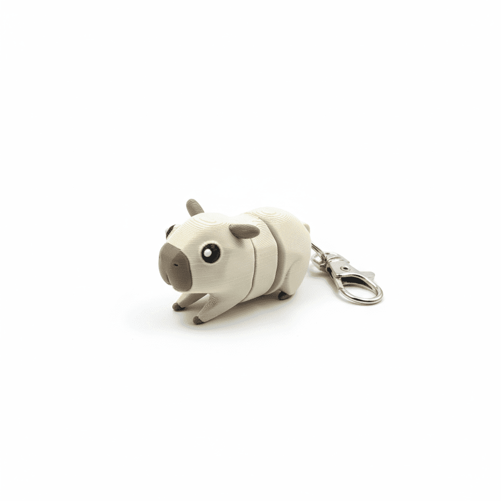 cute capybara keychain