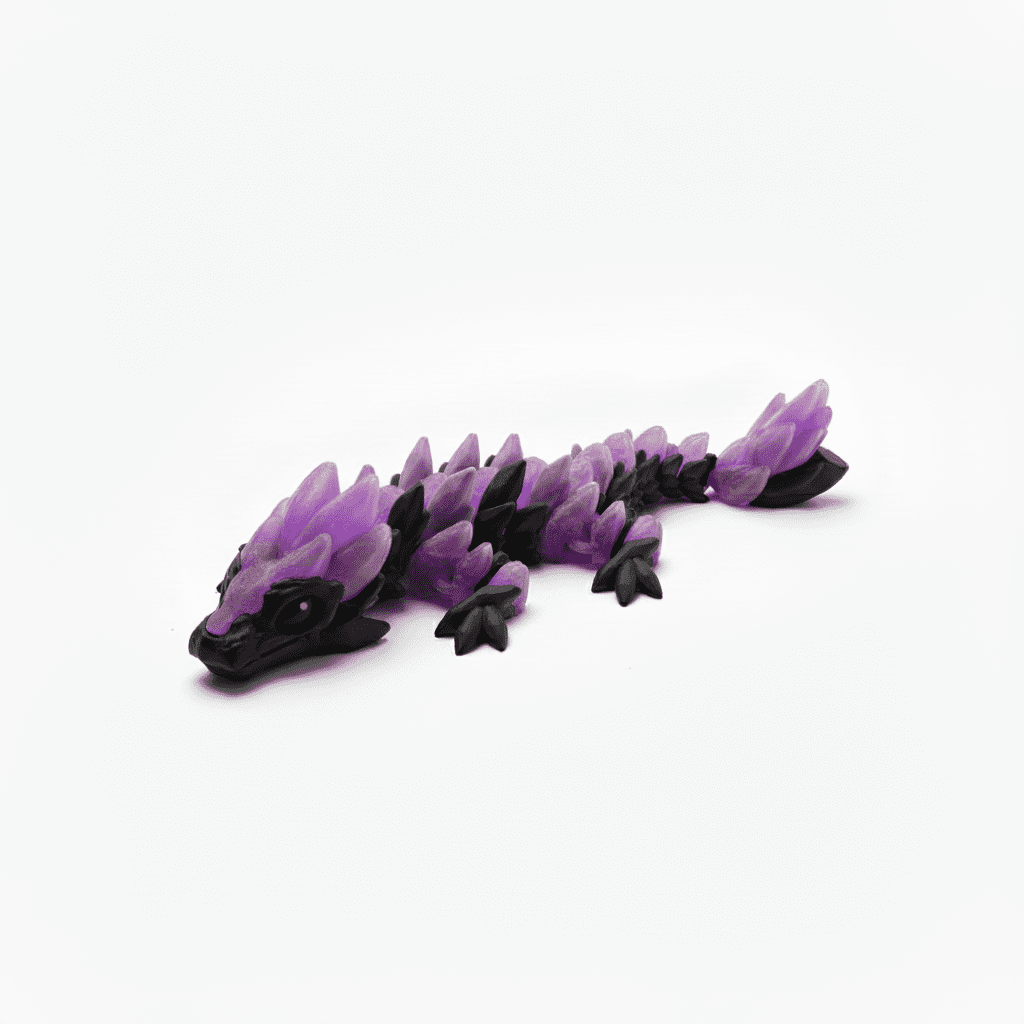 articulated ice, lava & nether dragon