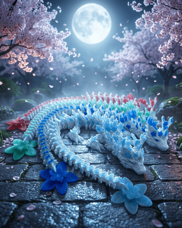 Articulated Cherry Blossom Dragon